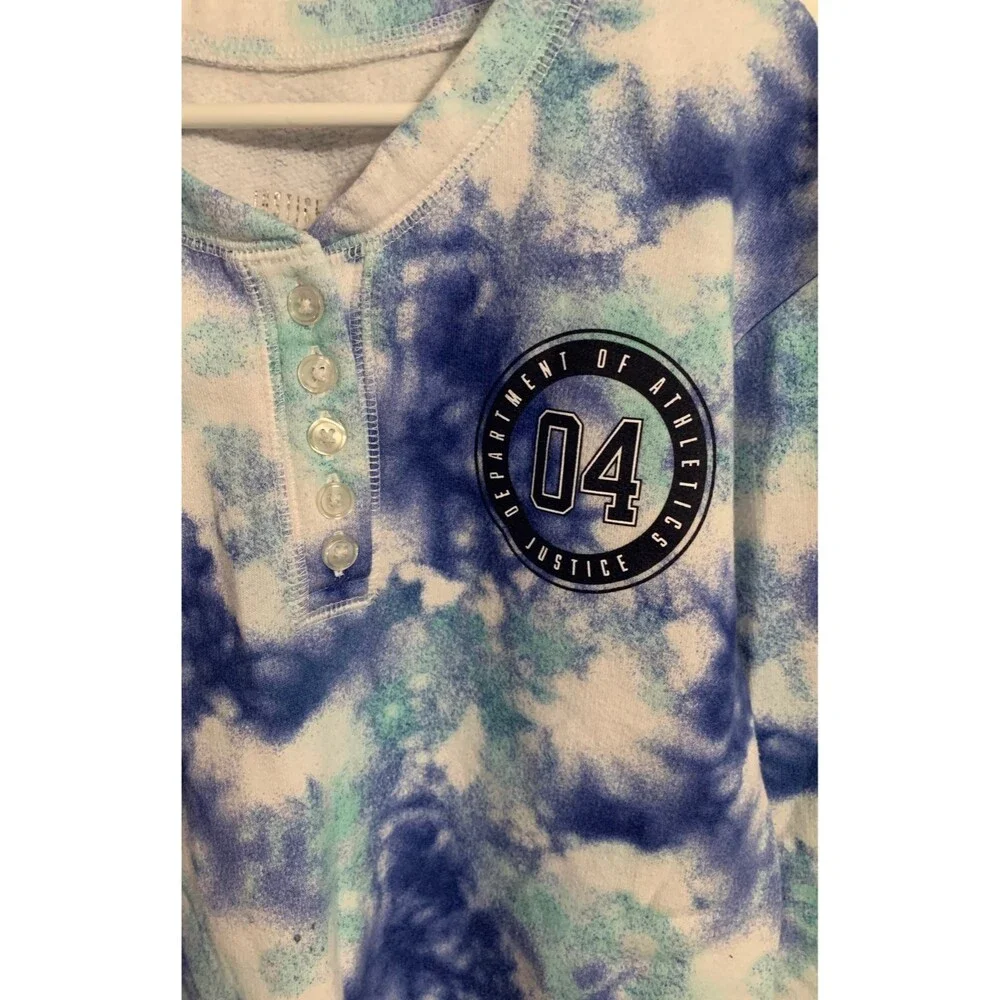 Justice Tie Dye Sweatshirt. Size 8